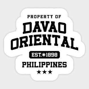 Davao Oriental - Property of the Philippines Shirt Sticker